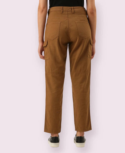 Flat-Front Slim Fit Cargo Pants Luubeezer