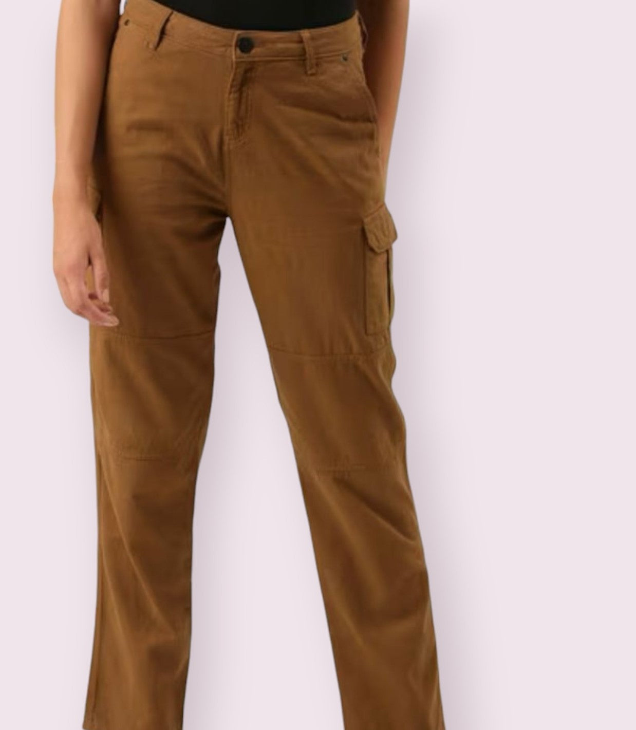 Flat-Front Slim Fit Cargo Pants Luubeezer