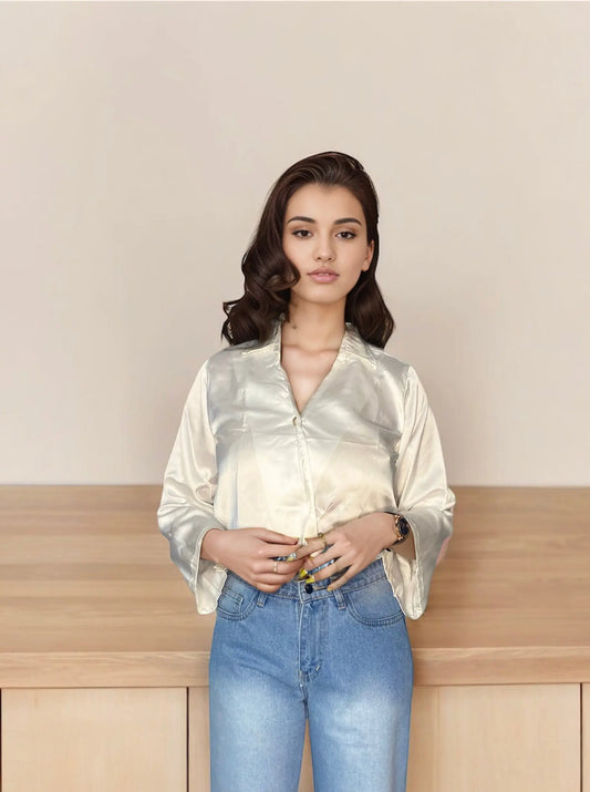 Luxe Satin Shirt Luubeezer