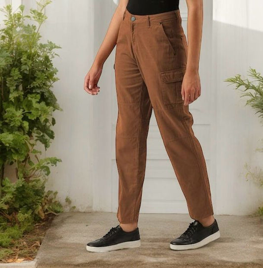 Flat-Front Slim Fit Cargo Pants Luubeezer